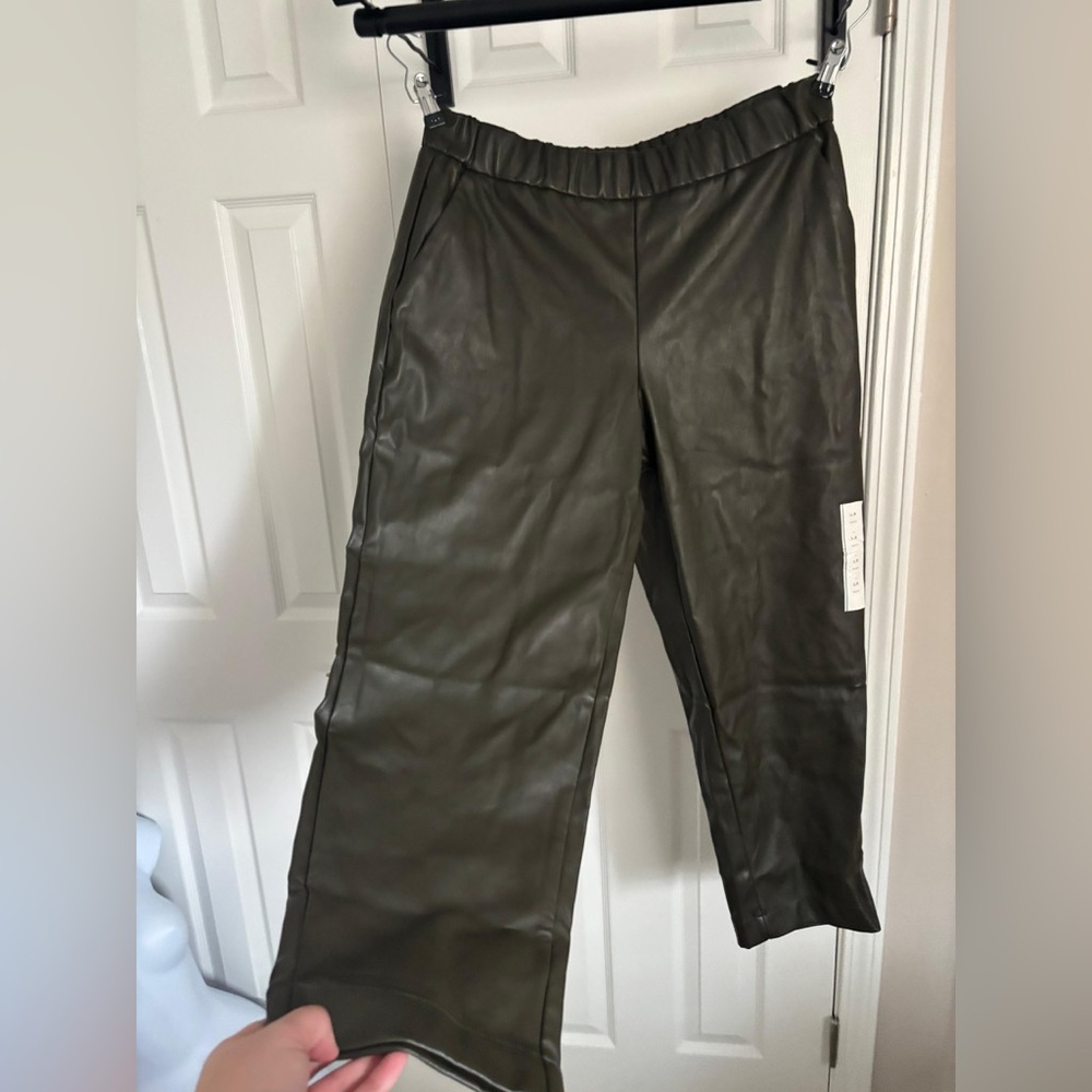 Stylish Black Faux Leather Pants